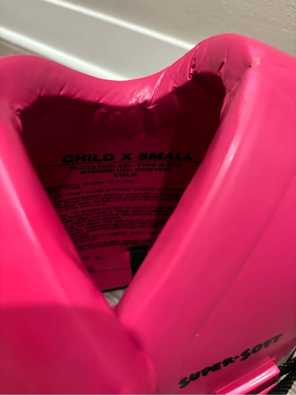Kids Swim Vest - Hot Pink